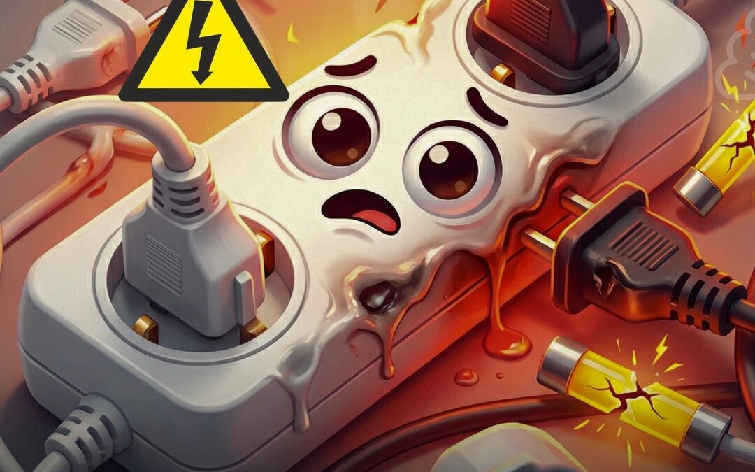 Sobrecarga en regletas en invierno: un riesgo invisible en casa (y cómo evitarlo)